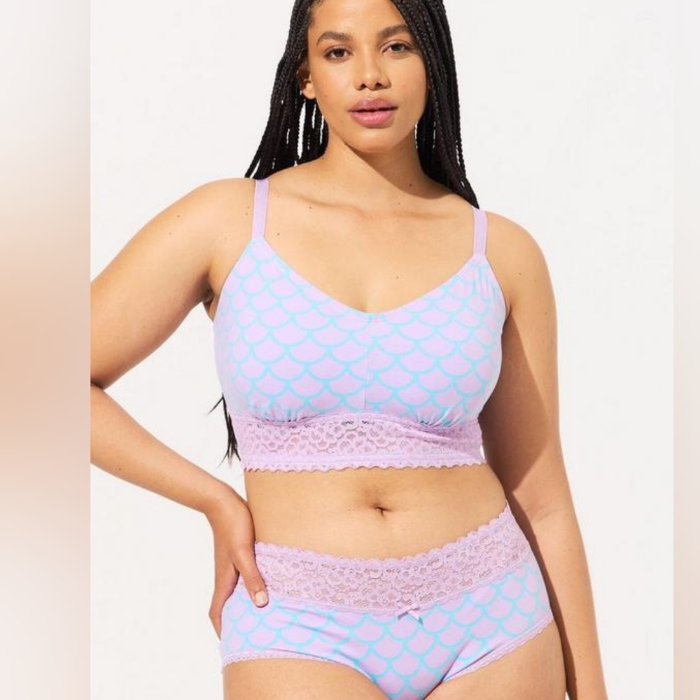 TORRID 3 4 5 6 mermaid bralette set